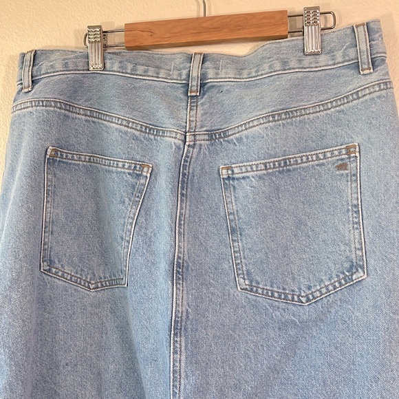 NWT MADEWELL The Rilee Denim Midi Skirt - Picture 9 of 9